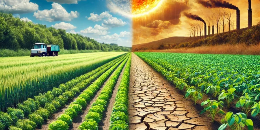 تأثیرات گرمایش جهانی بر کشاورزی و امنیت غذایی