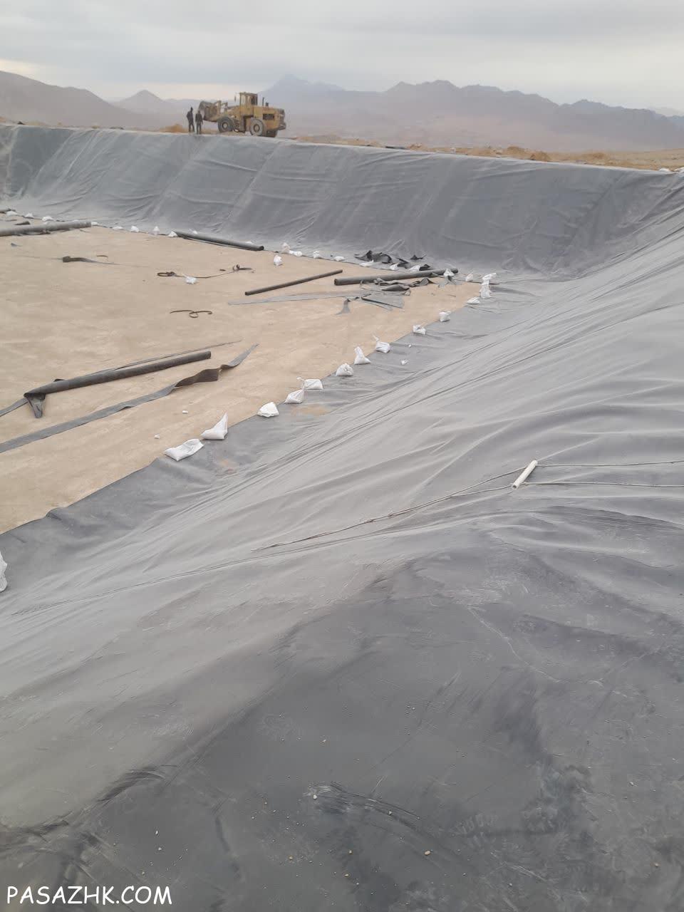 اجرای استخر کشاورزی با ورق ژئوممبران