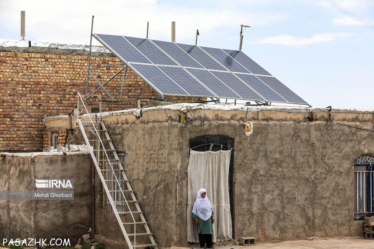 پمپ وبرق خورشیدی چاه عمیق باغ وویلا