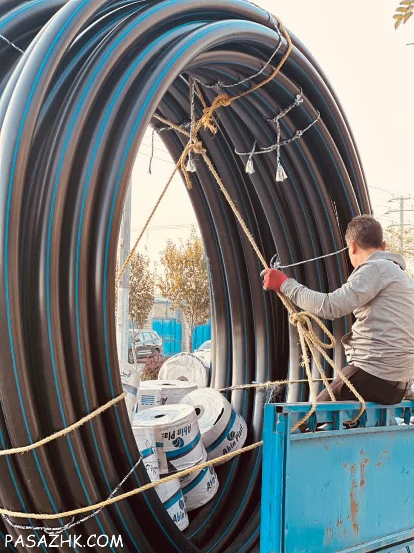 لوله پلی اتیلن ۱۱۰ میل یا ۴ اینچ فشار ۶ بار درجه یک‌در‌حد‌استاندارد